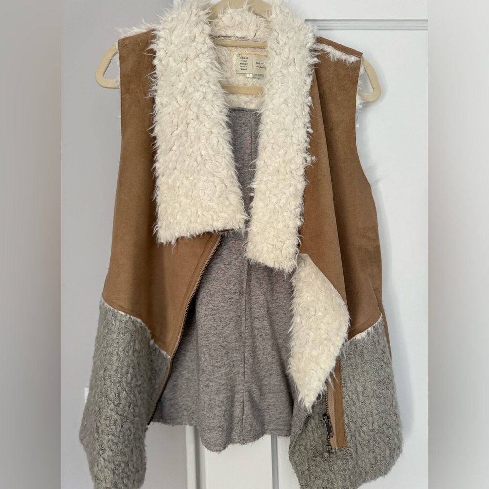 Mixed media vest